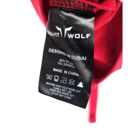 Squatwolf Crop Top Long Sleeve Burgundy Small - Picture 5 of 5